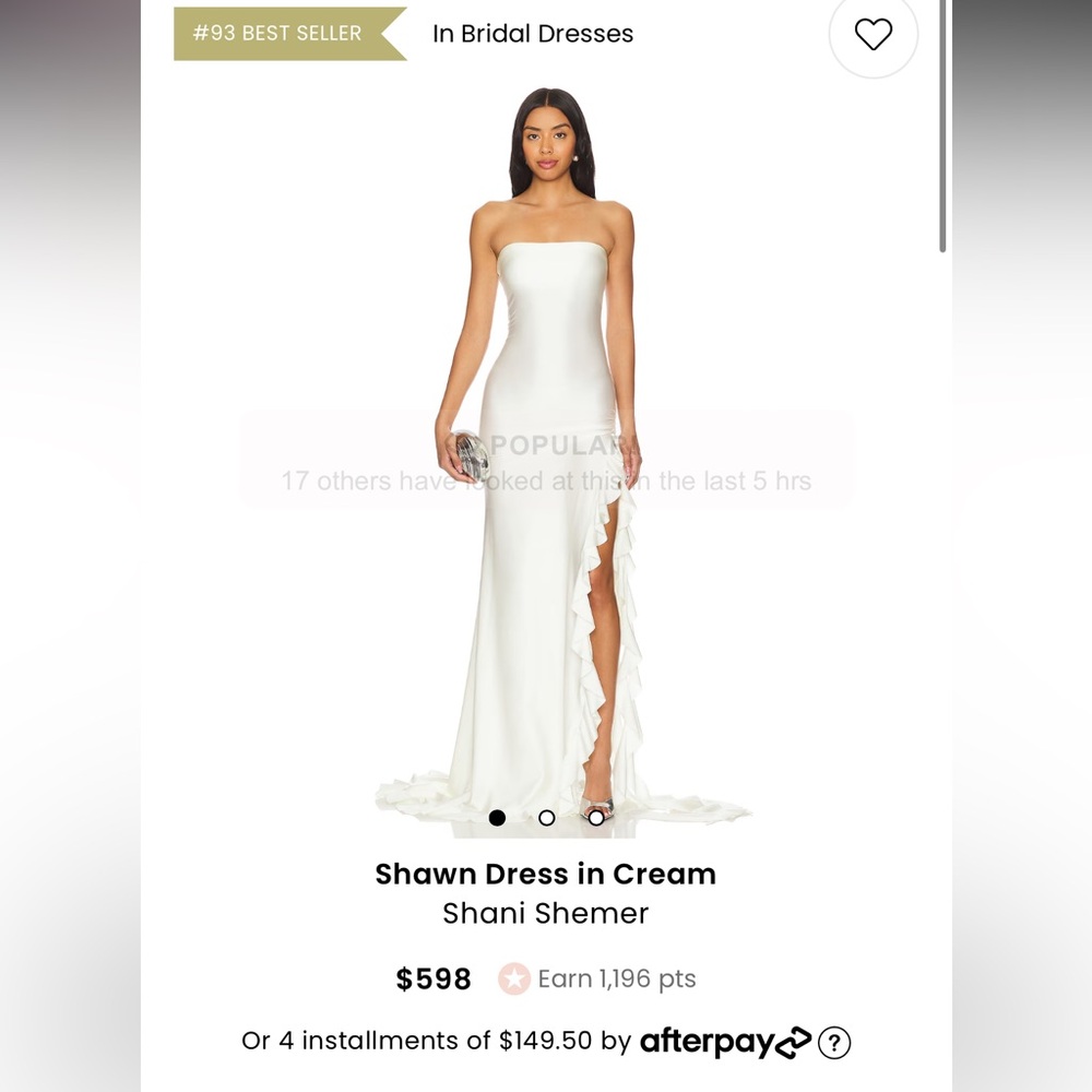 White dress purchased on retrofete